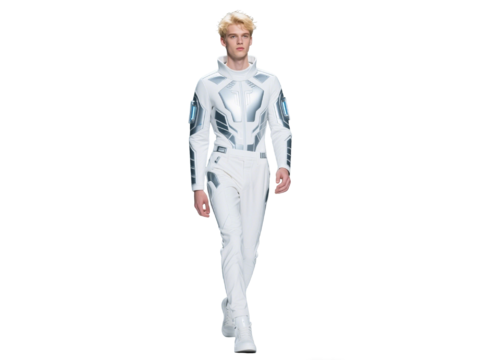  PS免抠现代人物 未来科技时尚模特 时尚男模 仿真机器人 