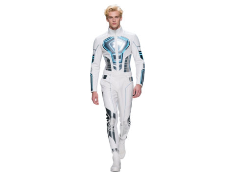  PS免抠现代人物 未来科技时尚模特 时尚男模 仿真机器人 