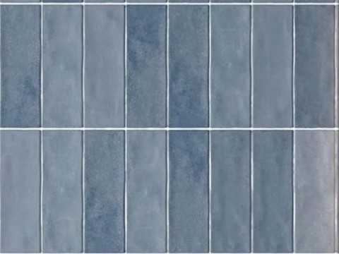 蓝色长条手工砖