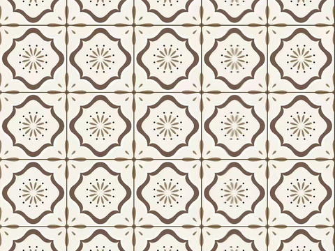 无缝法式复古花砖 连纹法式中古瓷砖