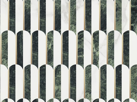 绿色羽毛砖艺术砖