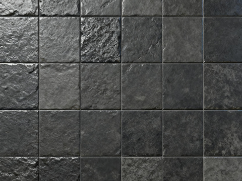 侘寂工业艺术砖 中古侘寂艺术砖 黑色做旧仿古砖 侘寂风黑色地