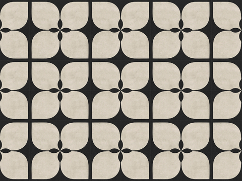 复古中古艺术砖_复古咖色小花砖_无缝中古复古花砖