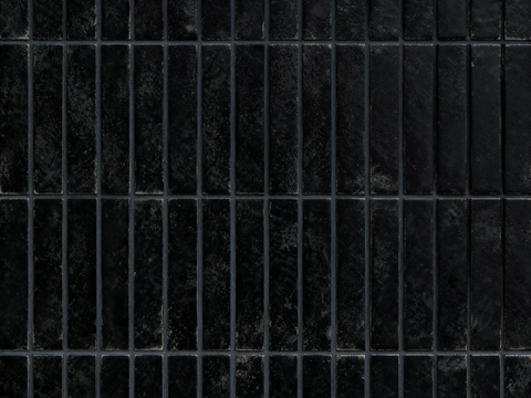 侘寂风黑仿古砖 禅意工业黑色仿古砖 复古砖 黑色条砖