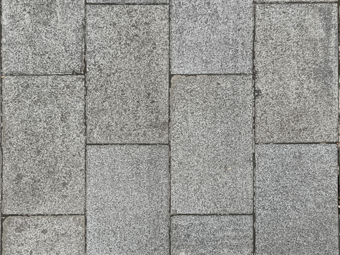 户外灰色错缝水泥地砖