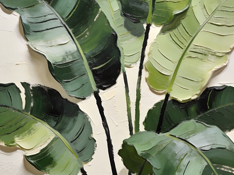  现代简约风格绿植装饰画 