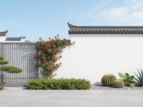 新中式庭院外景