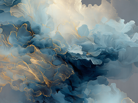 新中式抽象画纹理