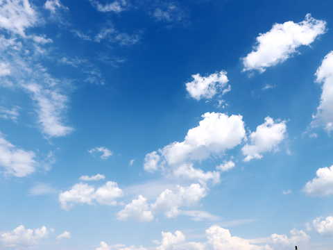 蓝天白云 天空