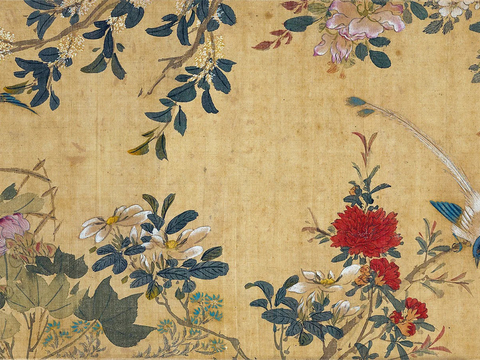  中式花鸟装饰画 