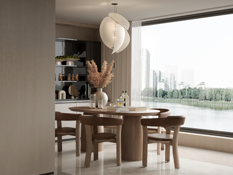  唐忠汉 海南富德样板间餐厅3d模型 