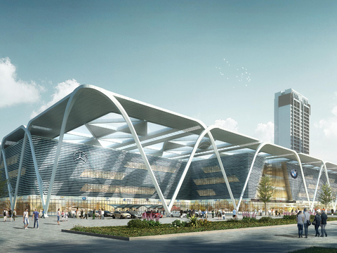  东阳国际汽车城二期项目建筑方案 
