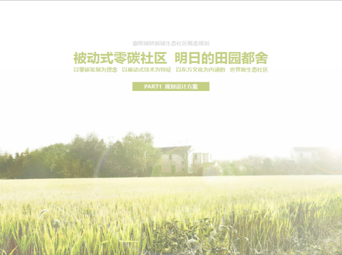  上海崇明城桥新城生态社区概念规划方案文本 