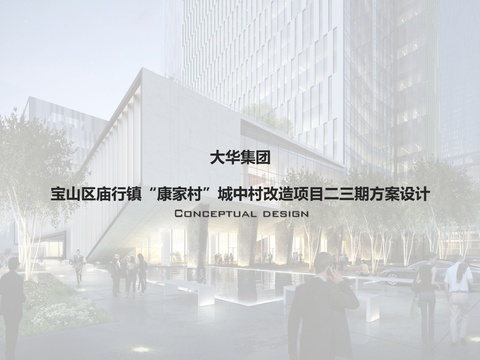  上海宝山区庙行镇城中村方案设计 
