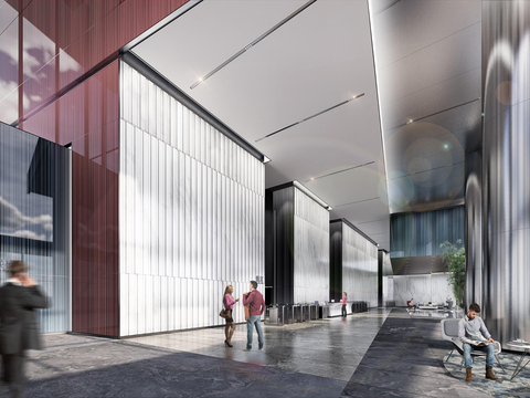  深圳前海交易广场办公项目公区大堂方案 