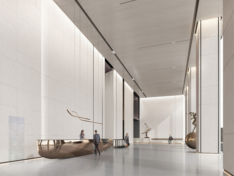  万丰海岸大厦办公大堂方案文本 