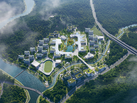  深职院深汕校区 职业学校高校建筑设计方案文本 