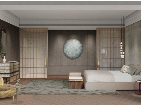  新中式样板间室内设计方案文本 