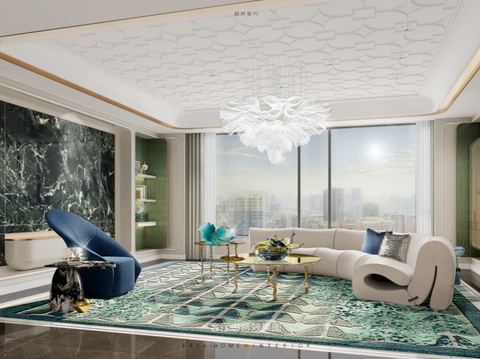  法式轻奢别墅样板间设计方案 