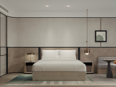  杭州大会展中心假日酒店样板间设计方案文本 