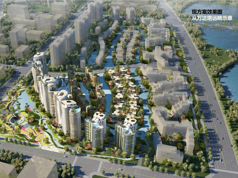  万华海南海口叠拼别墅A户型设计方案文本 