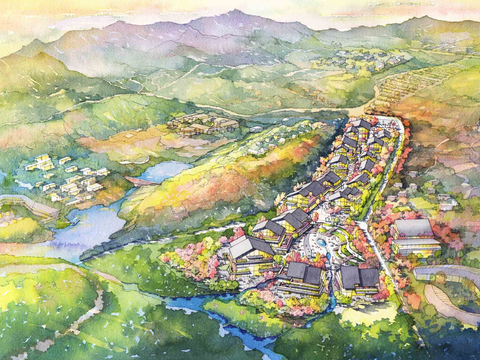  融创藏马山阿朵小镇特色商业街：阿朵花街设计方案文本 