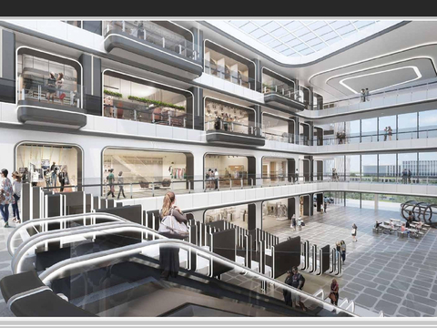  上海张江科学城购物中心室内设计方案文本 