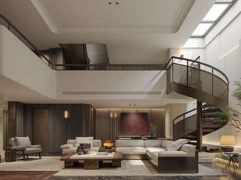  LSD 苏州绿城凤起潮鸣金鸡湖合院305户型别墅室内设计方案文本 