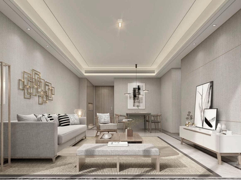  新希望苏州吴江92亩D-105户型样板间软装设计方案 