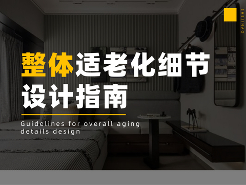  整体适老化细节设计指南 适老化设计规范 
