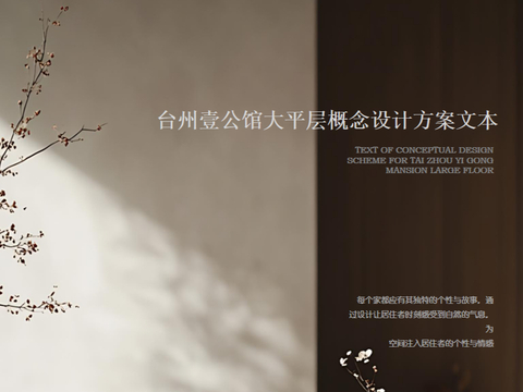  原木奶油风大平层概念方案文本 