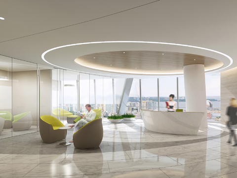  珠海华策国际大厦横琴总部办公楼办公区域软装方案文本 