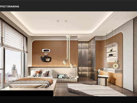  重庆礼嘉龙湖御湖境189户型样板房室内设计软装设计方案 