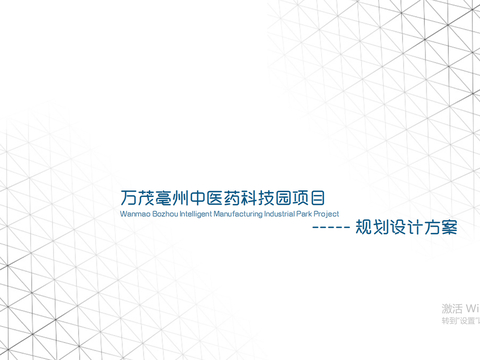  亳州中医药科技园项目方案文本 