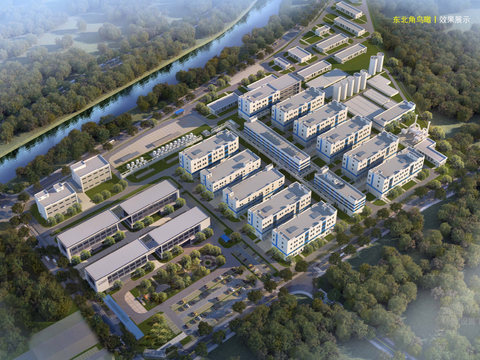  现代中式厂房建筑工业园方案文本 