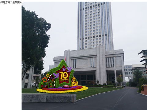  办公区景观 花卉租摆方案  景观设计   毕业设计 风景园林方案文本 