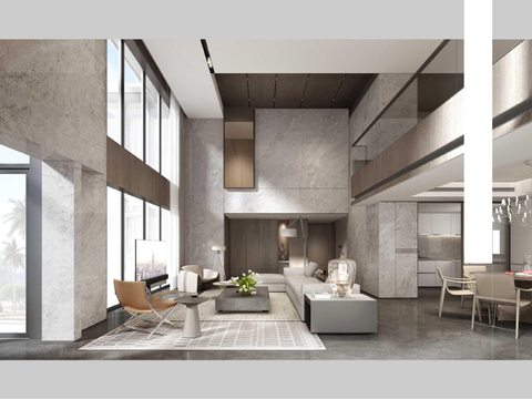  武汉融创城合院255户型样板间方案文本 