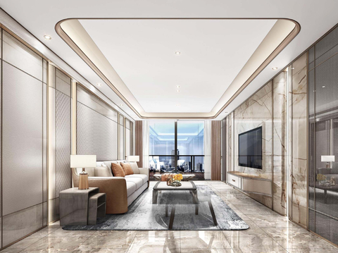  梁志天-厦门帝景苑556㎡超级大平层样板间 