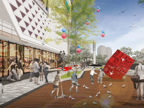  平湖新城吾悦广场项目景观设计文本 