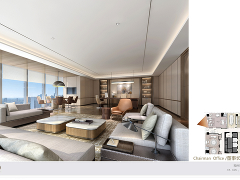  郑州亚新集团24F总部办公方案文本 