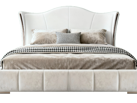 现代风格双人床