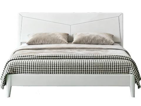 现代风格双人床