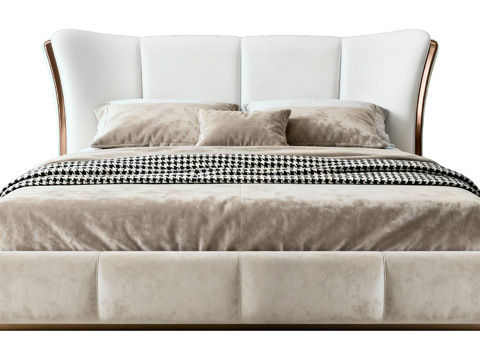 现代风格双人床