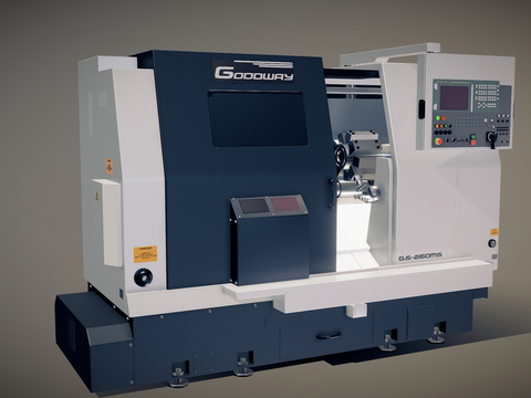  工业机床 高精度加工设备 数控机床su模型 