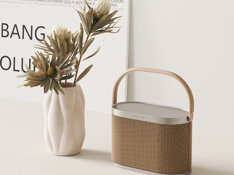  音响 花瓶 摆件su模型 