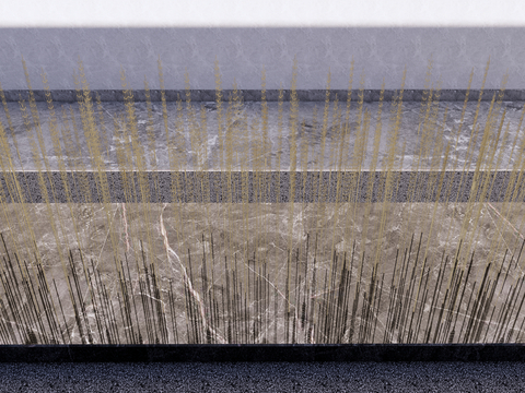  现代景观灯 麦穗灯su模型 