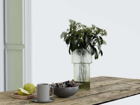  水果 苹果 巧克力su模型 