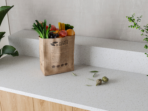  水果 蔬菜su模型 