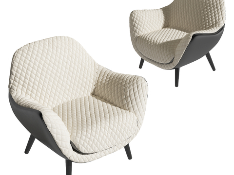  Poliform 意式单人沙发su模型 