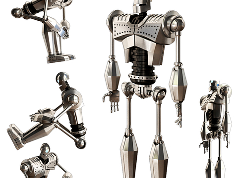  金属摆件 卡通摆件 潮玩摆件su模型 